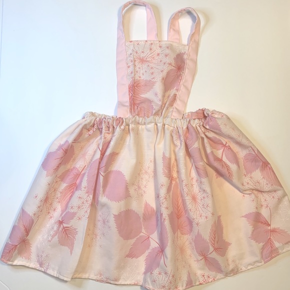 Pyrex Pink Gooseberry Inspired pinafore Dress 2t - Picture 1 of 1